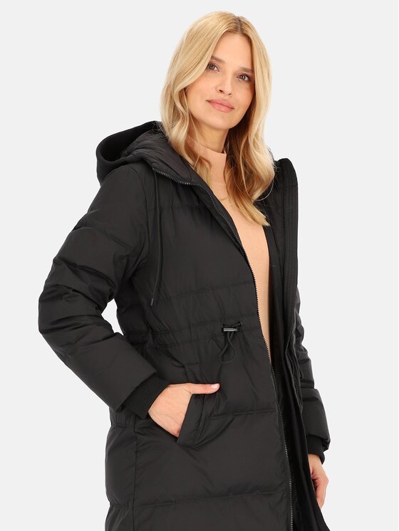 Perso Perso Kurtka damska BLH241008FX Czarny Regular Fit