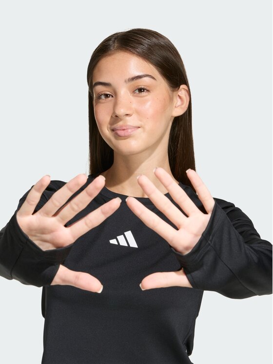 adidas adidas Longsleeve 158917 Czarny Fitted Fit