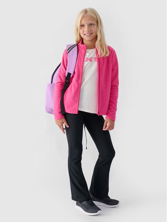 4F 4F Felpa di pile 4FJWMM00TFLEF261-55S Rosa Regular Fit