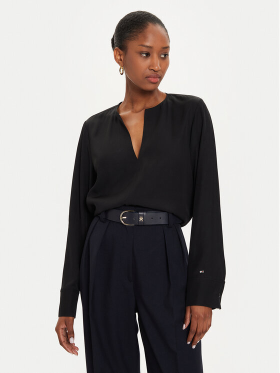 Tommy Hilfiger Tommy Hilfiger Halenka WW0WW43364 Černá Regular Fit
