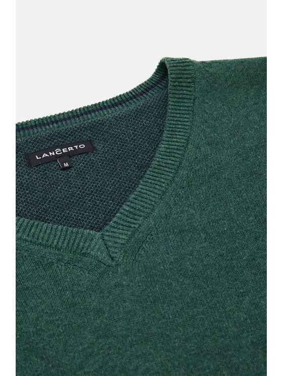 Lancerto Lancerto Sweter Lenny SW073223000036 Zielony Regular Fit