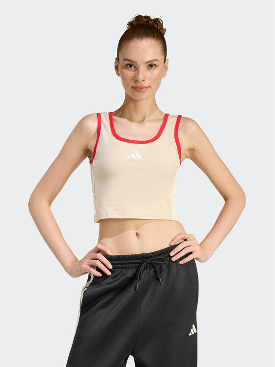 adidas adidas Top STADIUM TANK Fioletowy jasny Slim Fit