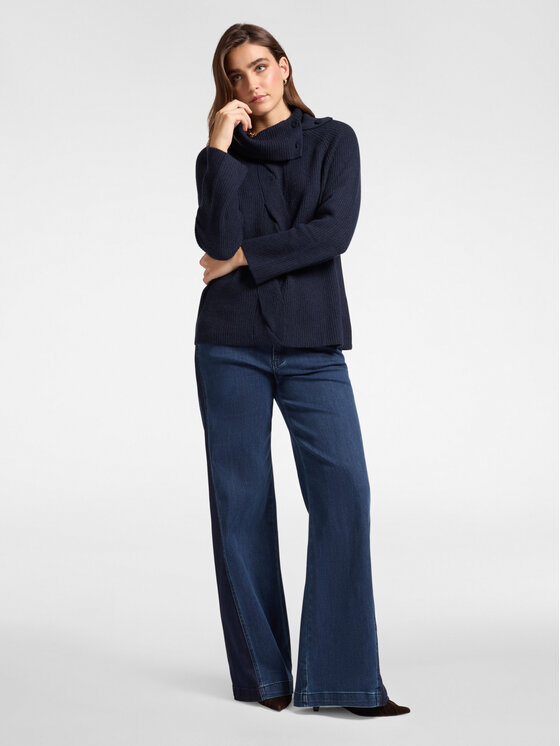 Elena Mirò Elena Mirò Cardigan M437Z000565N034 Blu Boxy Fit