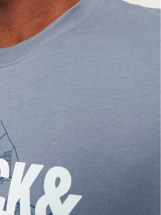 Jack&Jones Jack&Jones T-Shirt Map 12257908 Μπλε Regular Fit