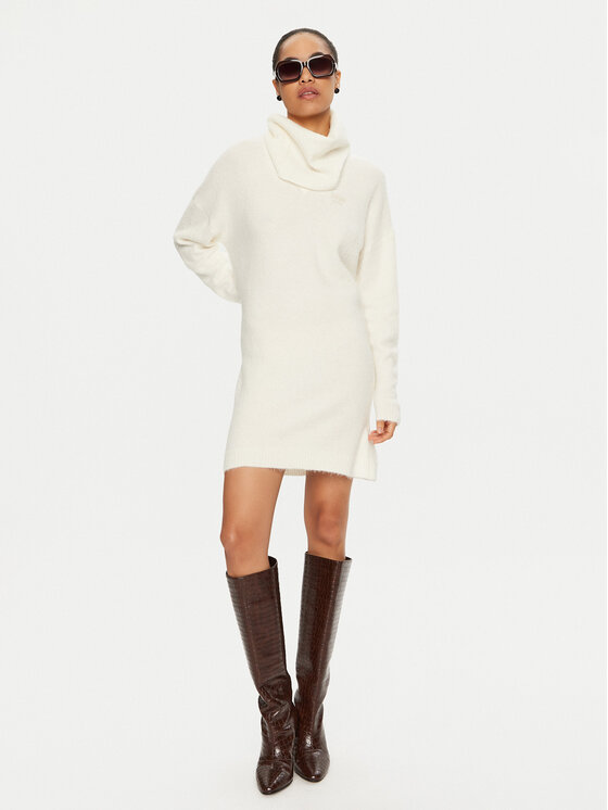 Liu Jo Liu Jo Rochie tricotată WF4430 MA49P Écru Regular Fit