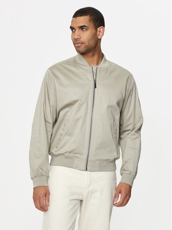 Calvin Klein Bundy bomber Hero K10K113496 Béžová Regular Fit