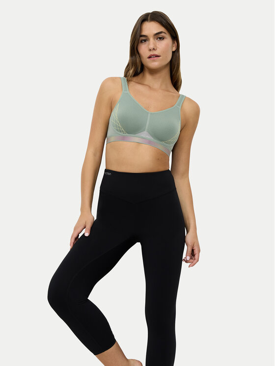 Triumph Triumph Biustonosz sportowy Triaction Cardio Flow 10205923 Zielony