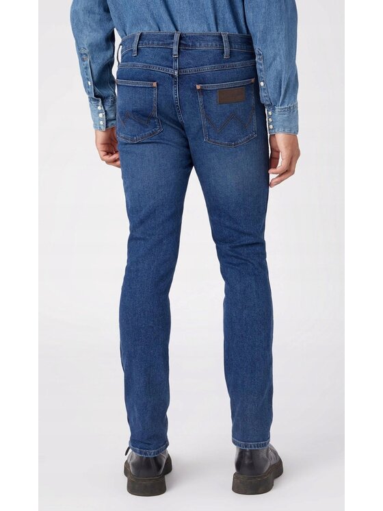 Wrangler Wrangler Jeansy Larston Niebieski Slim Fit