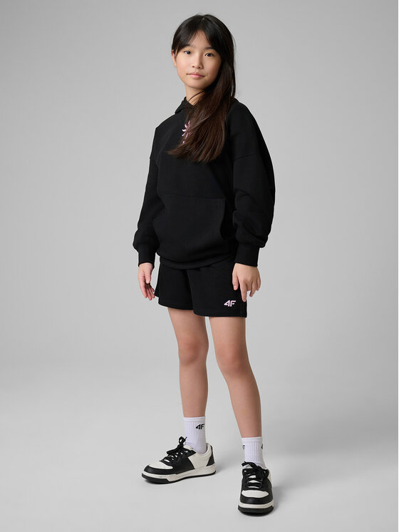 4F 4F Szorty sportowe SUMMERTIME JOY Czarny Regular Fit