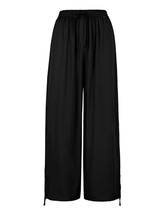 Volcano Volcano Spodnie materiałowe R-OPI Czarny Regular Fit