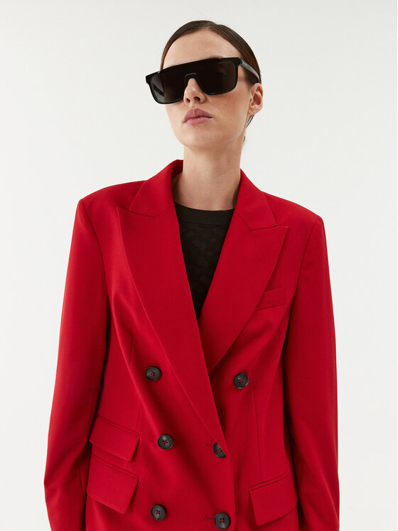 United Colors Of Benetton United Colors Of Benetton Sakko 20K6DW010 Rot Comfort Fit