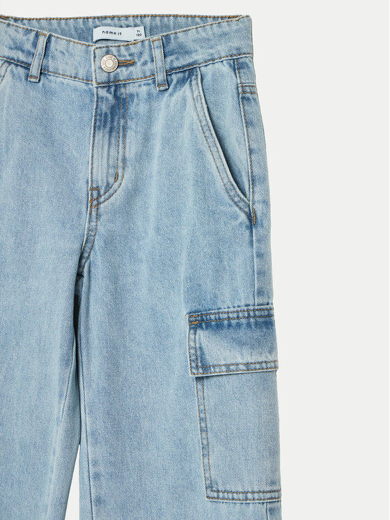 NAME IT NAME IT Jeansy 13220709 Niebieski Wide Leg