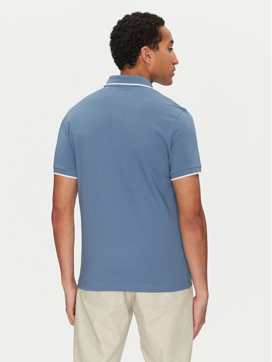 BOSS BOSS Polo majica Passertip 50507699 Modra Slim Fit