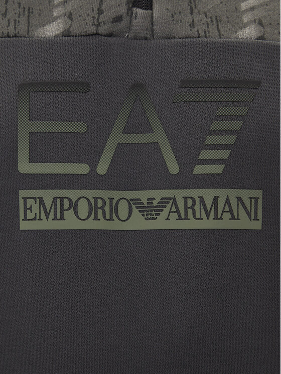 EA7 Emporio Armani EA7 Emporio Armani Džemperis ar kapuci 7M001131 AF16549 U8117 Pelēks Regular Fit
