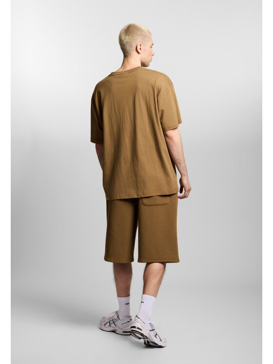 PROSTO. PROSTO. Szorty sportowe Damage Target Beżowy Baggy Fit