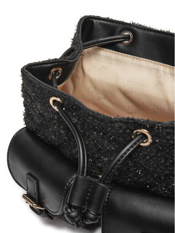 Guess Guess Plecak Tweed Backpack J4BZ36 WGLX0 Czarny