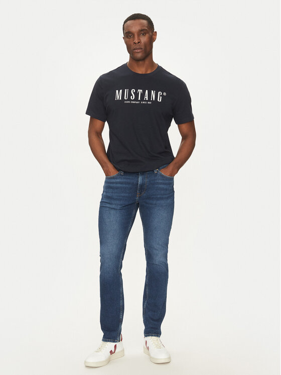 Mustang Mustang Дънки Vegas 1016310 Тъмносин Slim Fit