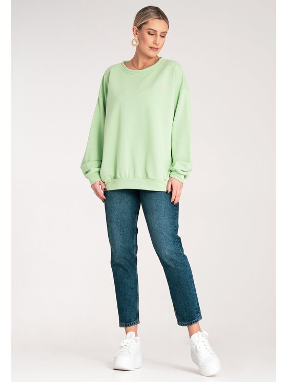 FIGL FIGL Bluza M1151 Zielony Regular Fit