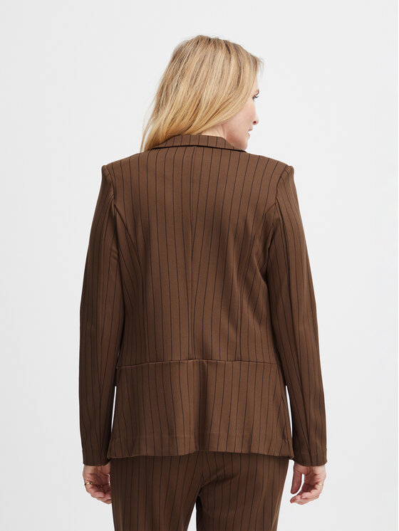 Fransa Fransa Сако 20610970 Кафяв Regular Fit