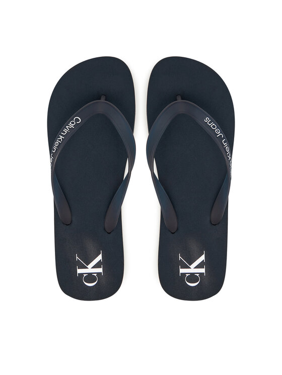 Calvin Klein Jeans Žabky Beach Sandal Transparent Tpu YM0YM01267 Tmavomodrá