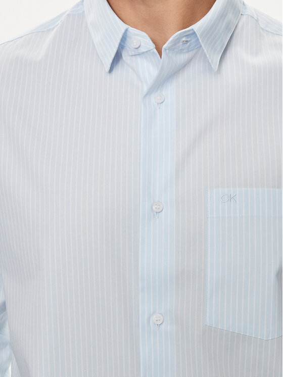 Calvin Klein Calvin Klein Marškiniai K10K113491 Mėlyna Slim Fit