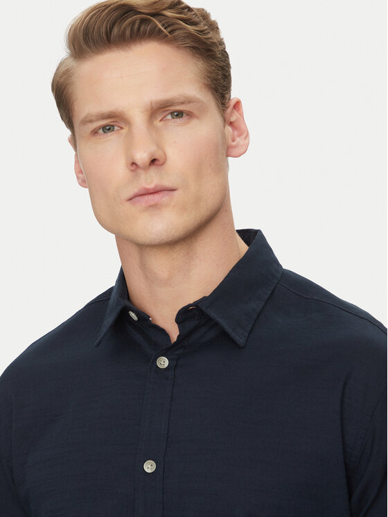 Jack&Jones Jack&Jones Košile Pierre 12270085 Tmavomodrá Relaxed Fit