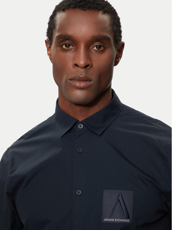 Armani Exchange Armani Exchange Koszula 6DZC20 ZNXLZ Granatowy Regular Fit