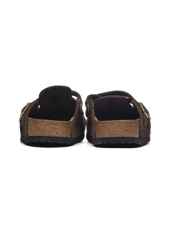 Birkenstock Birkenstock Klapki Blair Suede Leather Brązowy