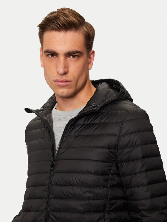 Geox Geox Μπουφάν πουπουλένιο Warrens M4625B T3146 F9000 Μαύρο Regular Fit