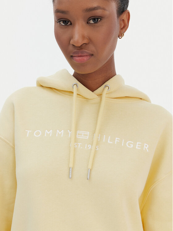 Tommy Hilfiger Tommy Hilfiger Mikina Corp Logo WW0WW47832 Žltá Regular Fit