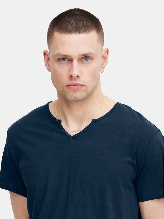 Blend Blend T-krekls 20717013 Tumši zils Regular Fit