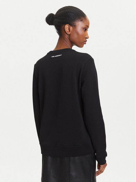 KARL LAGERFELD KARL LAGERFELD Sweatshirt A3W20056 Schwarz Regular Fit