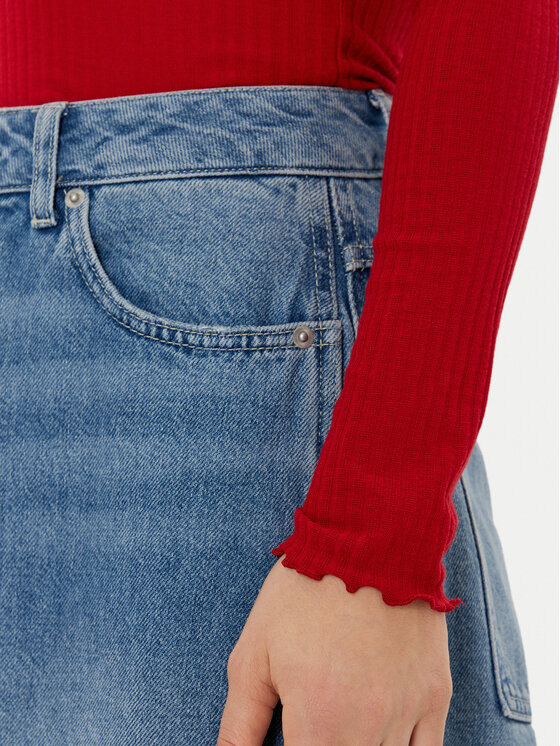ONLY ONLY Bluza Emma 15180040 Rdeča Slim Fit