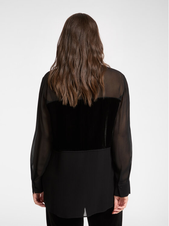 Elena Mirò Elena Mirò Camicia 5151P000209N033 Nero Over Fit