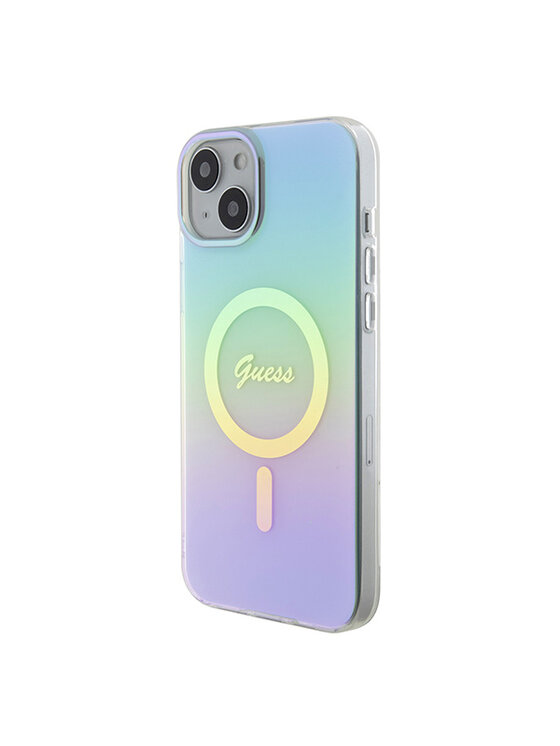 Guess Guess Etui na telefon iPhone 15 Plus Niebieski