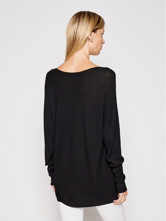 Kontatto Kontatto Πουλόβερ 3M7225 Μαύρο Relaxed Fit