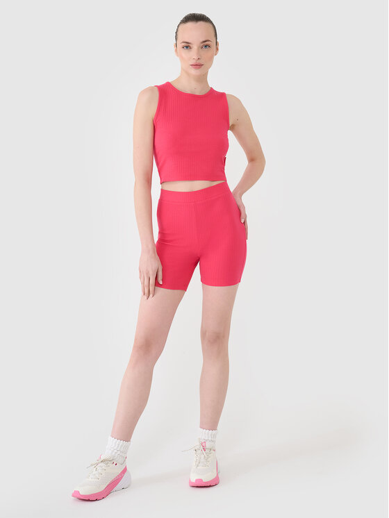 4F 4F Szorty sportowe MIDSHOP TEXTILE Różowy Slim Fit