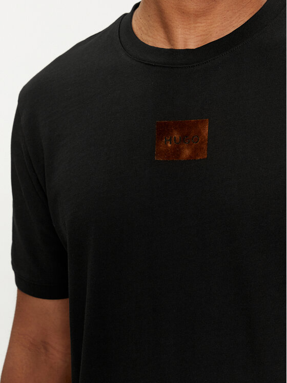 HUGO Hugo T-Shirt Diragolino_V 50501005 Schwarz Regular Fit