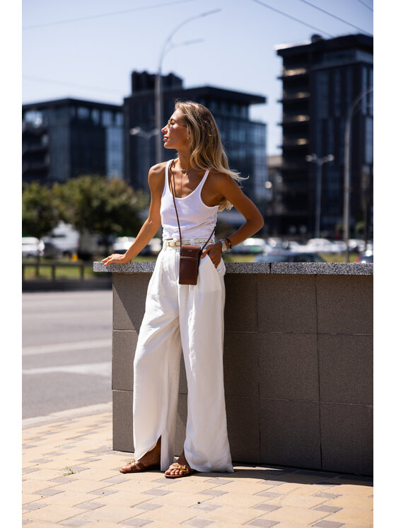 Hottie Hot Hottie Hot Spodnie materiałowe PAY Biały Oversize