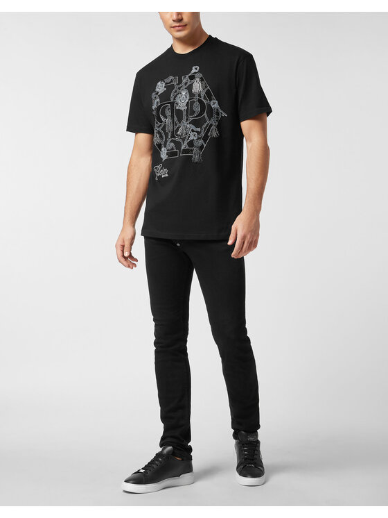 PHILIPP PLEIN PHILIPP PLEIN T-Shirt 27075 Czarny Regular Fit