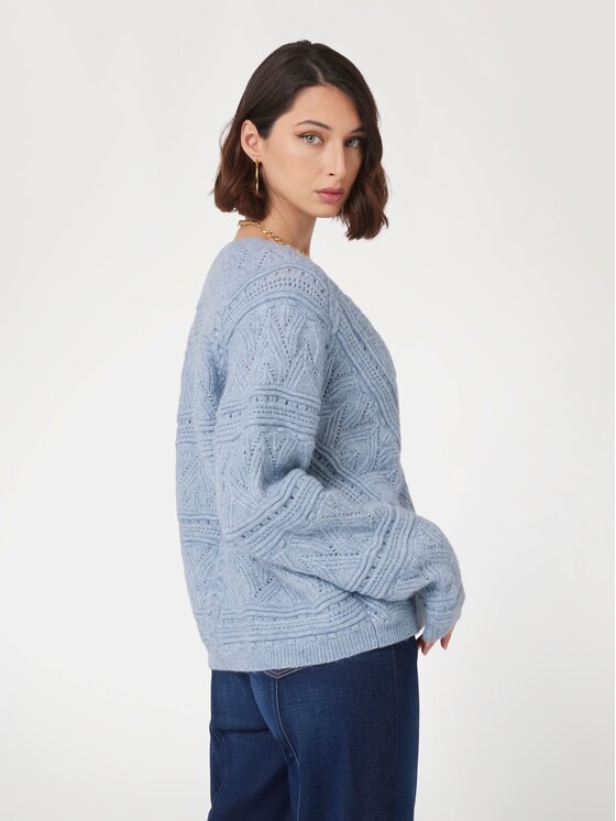 Guess Guess Sweter 170081 Niebieski Classic Fit