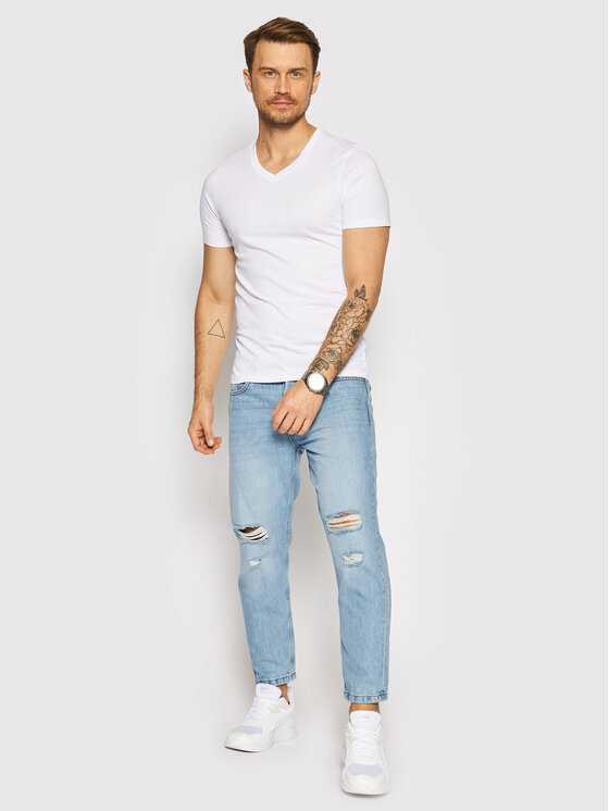 Set di 2 T-shirt Basic 12133914 Bianco Comfort Fit...