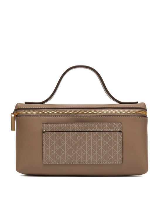 Calvin Klein Calvin Klein Kosmetyczka Emblem Aop Beauty Case Giftset LV04F1102G Brązowy