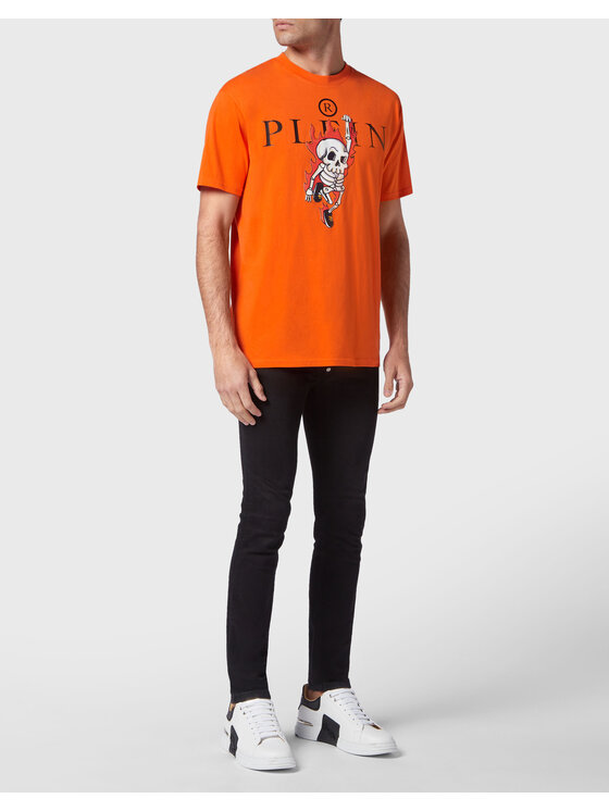 PHILIPP PLEIN PHILIPP PLEIN T-shirt 3939 Arancione Regular Fit