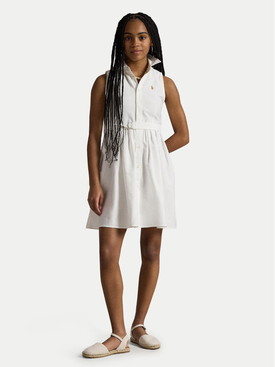 Polo Ralph Lauren Polo Ralph Lauren Krekla kleita 313934188001 Balts Regular Fit