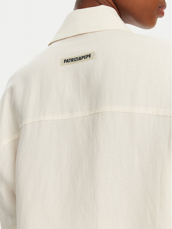 Patrizia Pepe Patrizia Pepe Cămașă 2C1602 A052 B823 Écru Regular Fit