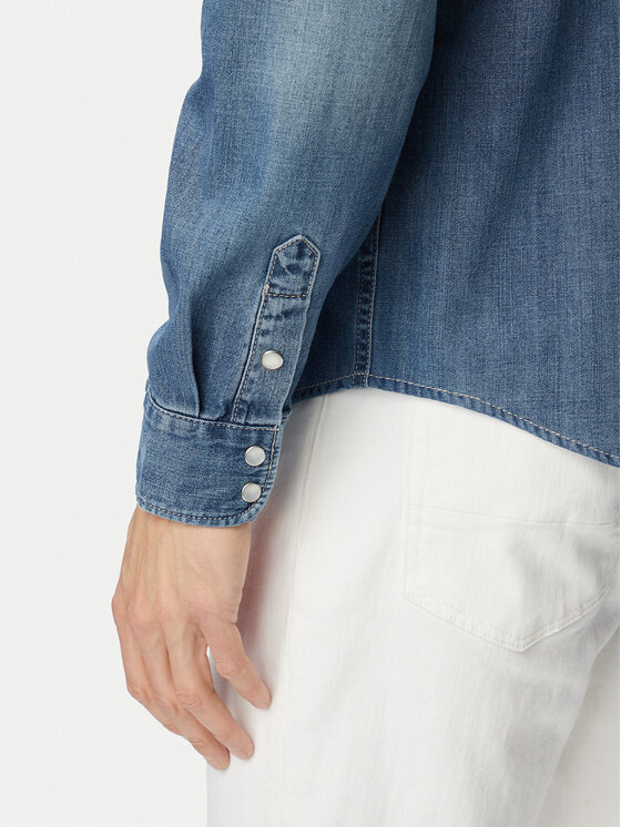 Tommy Jeans Tommy Jeans Jeans srajca Western DM0DM23661 Modra Regular Fit