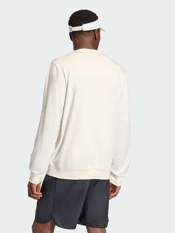 adidas adidas Bluza Heritage Graphic Crew Biały Regular Fit