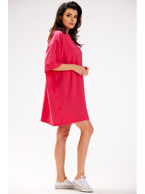 Infinite You Infinite You Sukienka codzienna M252 Fioletowy Basic Fit