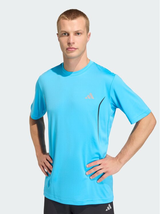 adidas adidas Koszulka techniczna Tech Apparel Tee Błękitny Regular Fit